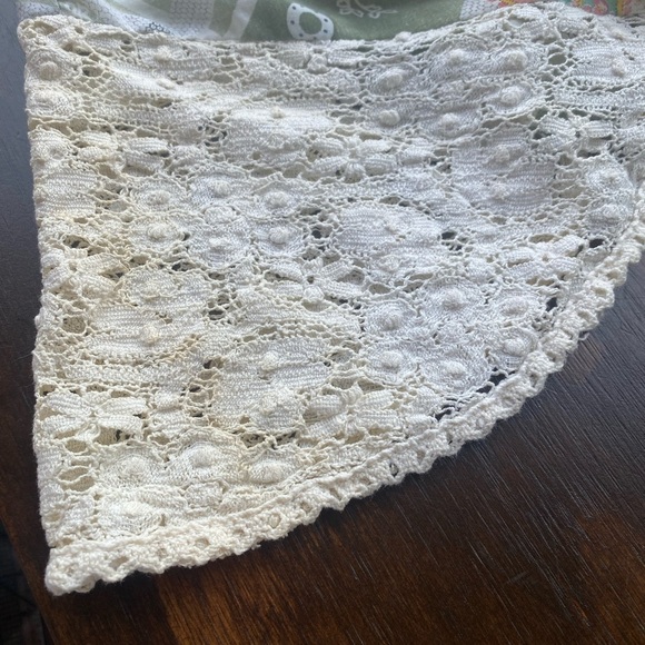 Vintage 70’s Maxi Dress Winged Laced Sleeves 24” waist - Picture 14 of 14